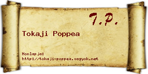 Tokaji Poppea névjegykártya